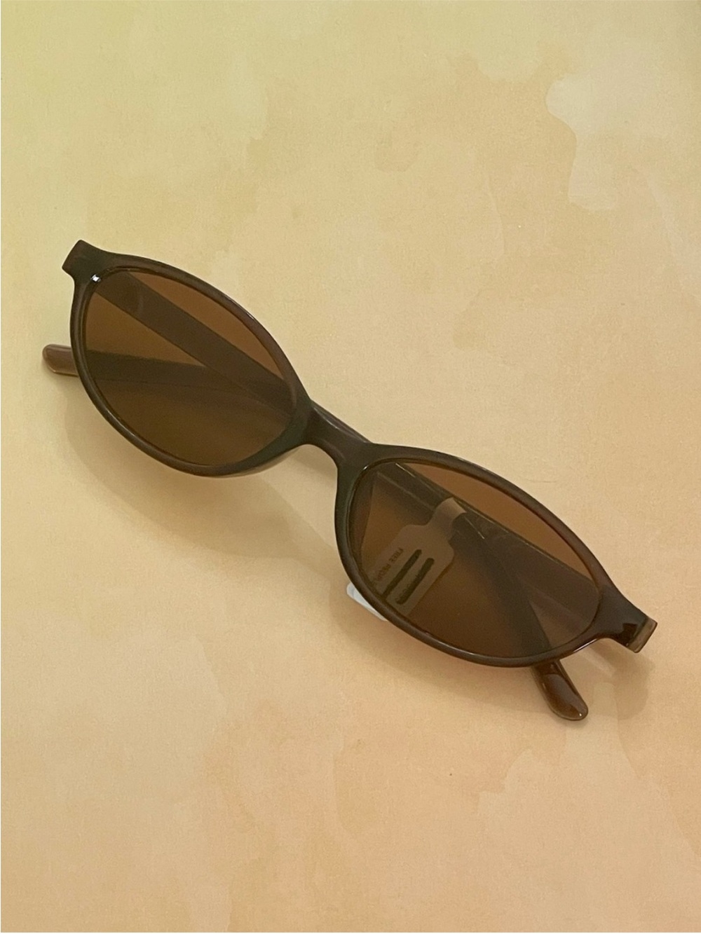 Free People Brown Slim Oval Retro Boho Women’s Sunglasses